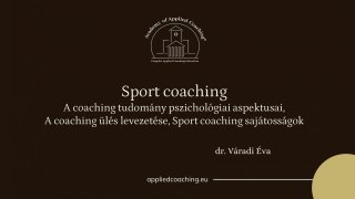 Sport coaching